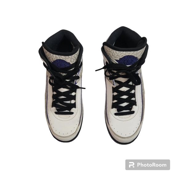 Nike Air Jordan 2 II Retro Dark Concord 395718-153 White Cement 7Y - Picture 4 of 10